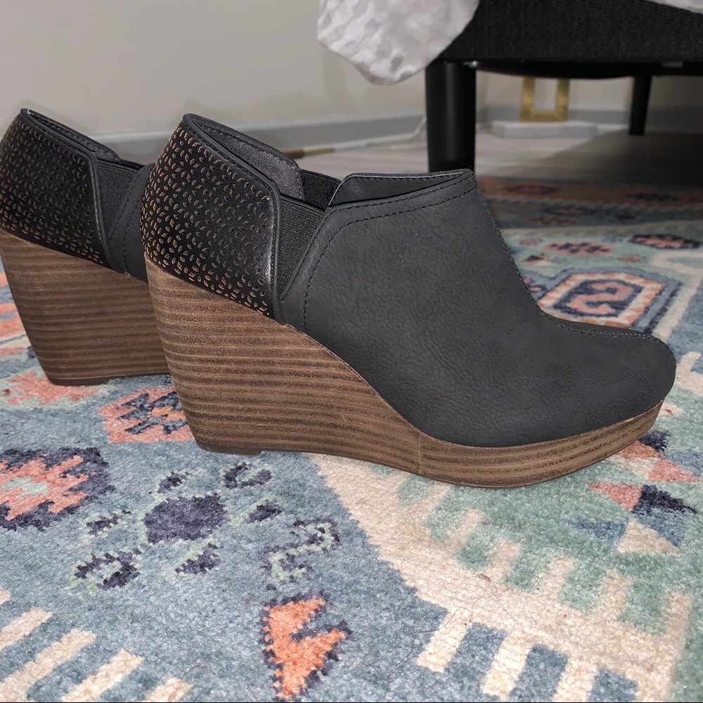 Wedge booties